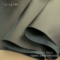 Кожа пылевидная. 40 дм2. Черная 1,2-1,4 мм