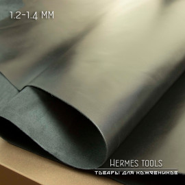 Кожа пылевидная. 40 дм2. Черная 1,2-1,4 мм