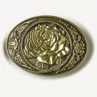 Пряжка для ремня декоративная Роза⠀