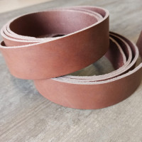 Заготовка для ремня 34 мм толщ. 3,0 мм Краст Молочный шоколад Италия