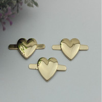 Зажим декоративный Сердечко 20 мм⠀ Зажим декоративный Сердечко 20 мм⠀