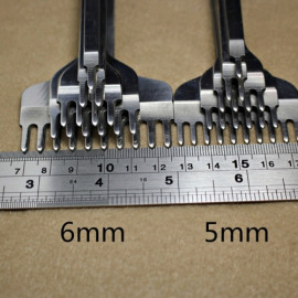 Пробойники строчные ромбовидные 6 мм 1-10 зубьев