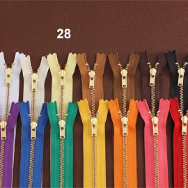 Молния металлическая №3 17 см зубья под золото YKK Япония