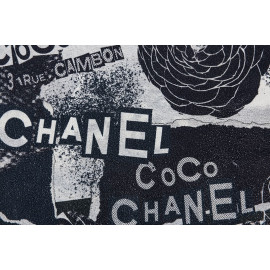 Спилок "Chanel". Цвет: черный. 1,1 мм.