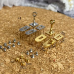 Комплект фурнитуры для мини-сумок Сталь