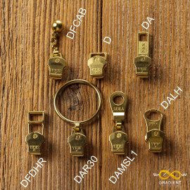 Бегунки YKK 5мм, латунь, Япония
