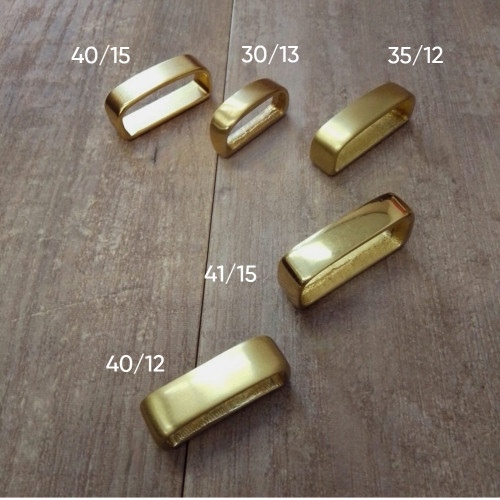 Шлевка для ремня 30-40 мм Латунь   ⠀