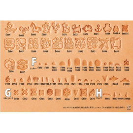 Штамп для тиснения по коже F-896 Япония
