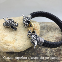 Концевик 12х6 мм Голова дракона Сталь, 2шт Концевик 12х6 мм Голова дракона Сталь, 2шт